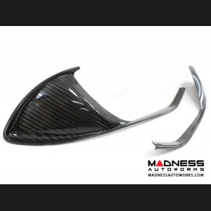 Alfa Romeo 4C Carbon Fiber Front Grille Insert Trim Set 